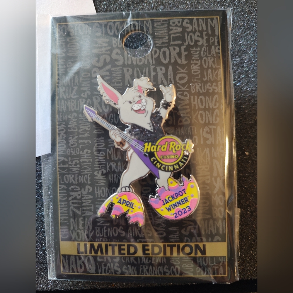 Hard Rock Cincinnati Limited Edition Jackpot Pin April 2023